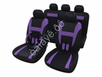 Чехлы на сиденья 14 пр., черные+фиолетовые вставки М5, H series /1/10_