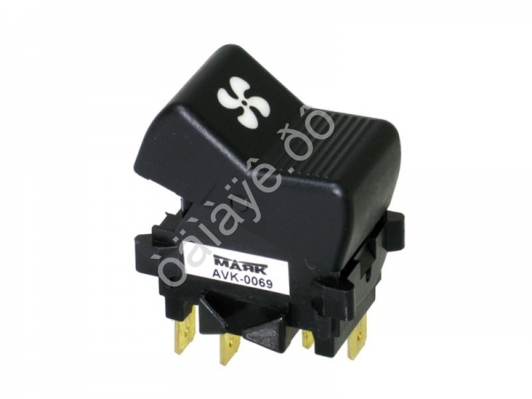 Переключатель клавиша для а/м ВАЗ 2107 отопителя Маяк AVK-0069 Переключатель клавиша для а/м ВАЗ 2107 отопителя Маяк AVK-0069