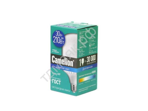 Лампа светодиодная "Camelion" LED30-HW/840 E27 30Вт