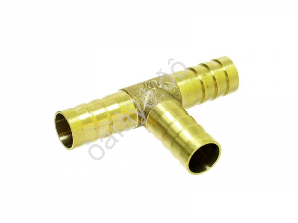 Фитинг тройник Т-обр  10х10х10 мм елочка /елочка, латунь