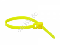 Хомут пластиковый 7,2х250 многоразовый жёлтый  1уп./50шт
