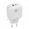 СЗУ 220В, Модерн, Быстрая зарядка QC3.0+TYPE-C PD, 20 Вт, белый, BY