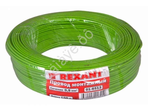 Провод одинарный (0,5) REXANT зеленый (100м) 1/10 Провод одинарный (0,5) REXANT зеленый (100м) 1/10
