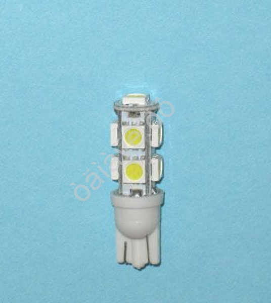 Светодиод 12V T10 9SMD (5050) W2,1x9,5D WHITE "Маяк" Светодиод 12V T10 9SMD (5050) W2,1x9,5D WHITE "Маяк"