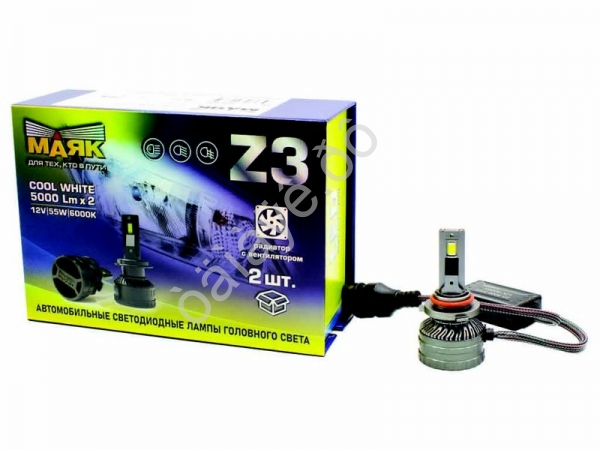 Светодиод 12-60V Z3 HB4 6000K 5000Lm МАЯК