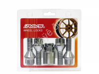 Болты секретные М12*1,25*28мм, конус, 1 ключ (SC)