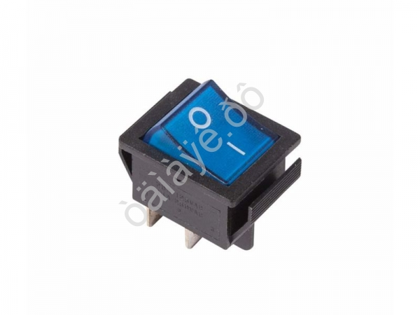 Выключатель клавишный 250V 16А (4с) ON-OFF синий с подсветкой (RWB-502, SC-767, IRS-201-1) REXANT