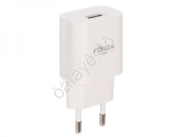 СЗУ 220В, USB-A, 10 Вт, белый, FORZA