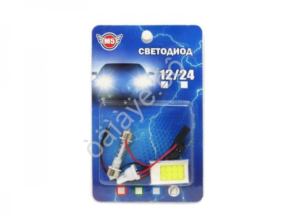 Площадка светодиодная 36х25мм T10, Т11 - COB белый /1/500_