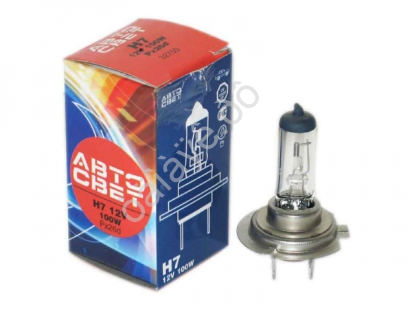 Лампа АВТОСВЕТ H7 12V-100W Рх26d /10/100