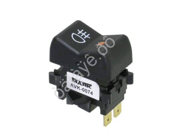 Выключатель клавиша для а/м ВАЗ 2107 фонаря противотуманного заднего AVK-0074