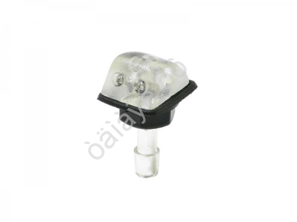 Жиклер омывателя квадратный 2-х глазковый гайка (прозрачный) 25/200