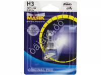Лампа МАЯК ORIGINAL PRO H3 12V 55W Pk22s (блистер)