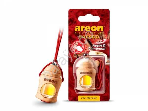 Освежитель воздуха "Areon FRESCO" дерев. бочонок AppleCinnamon/Яблоко-Корица /1/12