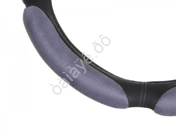 Оплётка на руль NEW GALAXY спонж, 5 подушек, серый, М