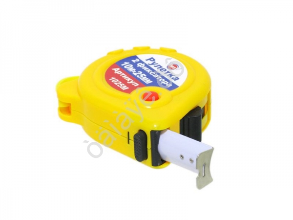 Рулетка  10м,25мм 2 фиксатора,"М5" 1/90_