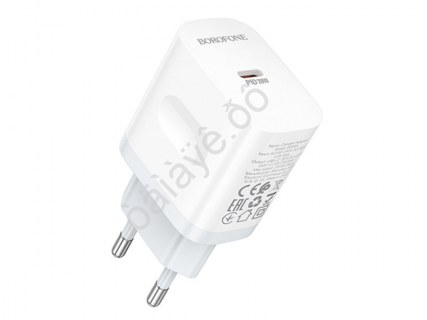 СЗУ 220В, USB-C PD 20 W, белый BOROFONE модель BA99A СЗУ 220В, USB-C PD 20 W, белый BOROFONE модель BA99A