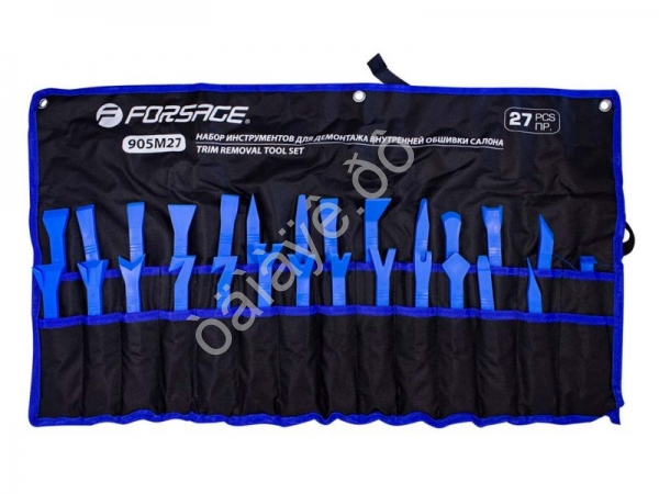 Набор приспособлений для демонтажа внутренней обшивки салона 27пр., на полотне Forsage