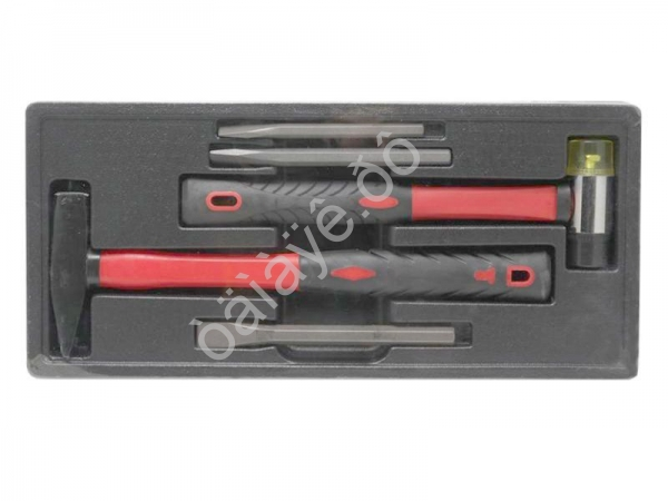 Набор ударно-режущего инструмента (зубило:10ммх125мм,14ммх145мм,15ммх160мм, молоток 800гр., молоток  Partner