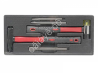 Набор ударно-режущего инструмента (зубило:10ммх125мм,14ммх145мм,15ммх160мм, молоток 800гр., молоток  Partner