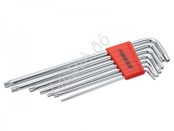 Ключи Г-образные TORX экстра длинные, набор 7пр.(0Н,5Н,Т20Н,Т25Н,Т27Н,Т0Н,Т40Н-с Forsage Ключи Г-образные TORX экстра длинные, набор 7пр.(0Н,5Н,Т20Н,Т25Н,Т27Н,Т0Н,Т40Н-с Forsage
