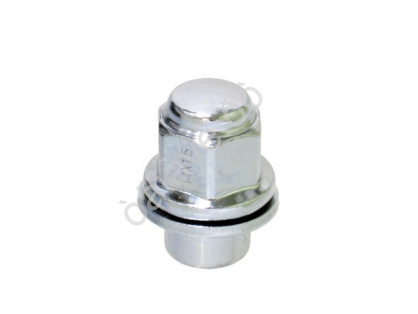 Гайка М14*1,50*37,5, прессшайба, ключ 21, хром /20