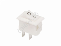Выключатель клавишный 250V 3А (2с) ON-OFF белый Micro (RWB-101) REXANT