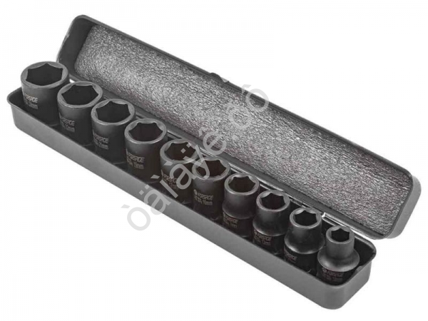 Набор инструментов ударных 10пр., 1/2" (6гр.) Forsage