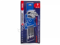 Ключи Г-образные TORX длинные (0, 5, Т20, Т25, Т27, Т0, Т40, Т45, Т50), набор 9пр. Forsage