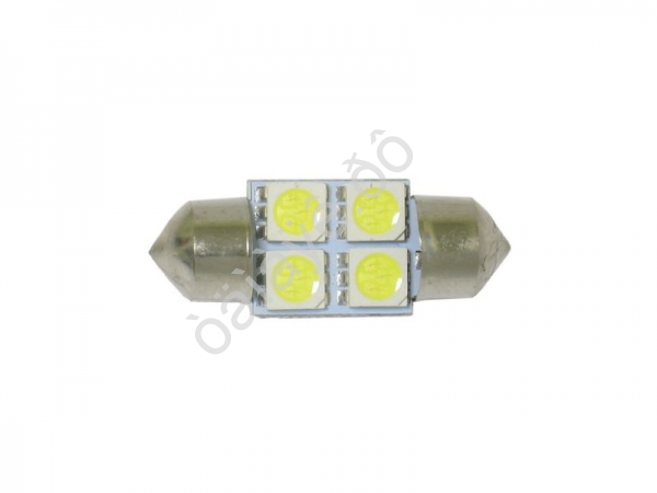 Светодиод Т11 - 4SMD  5050 белый 31мм  10/100_