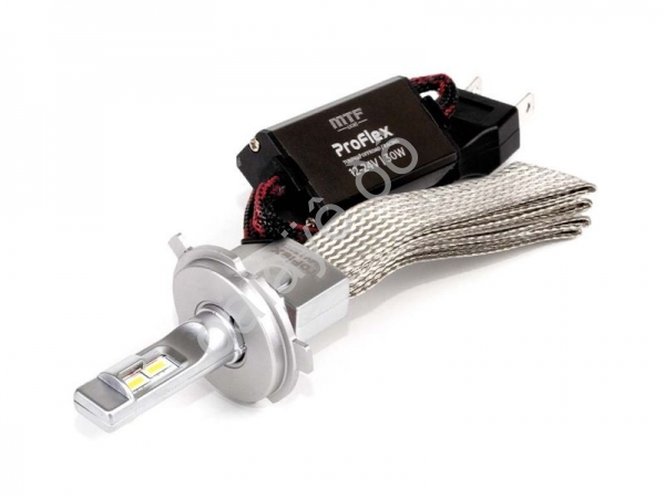 Светодиодные лампы MTF Light серия ProFLEX H4/H19, 6000K, 3000lm, 12-24V, 30W, NO FAN, 2шт.