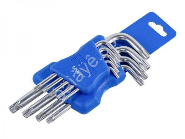 Ключи Г-образные TORX (0Н, 5Н, Т20Н, Т25Н, Т27Н, Т0Н, Т40Т, Т45Н, Т50Н), набор 9пр. Forsage
