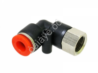 Фитинг цанговый пластик PU угловой 1/8 х 6 mm внутр. резьба